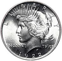 1922 Peace Dollar